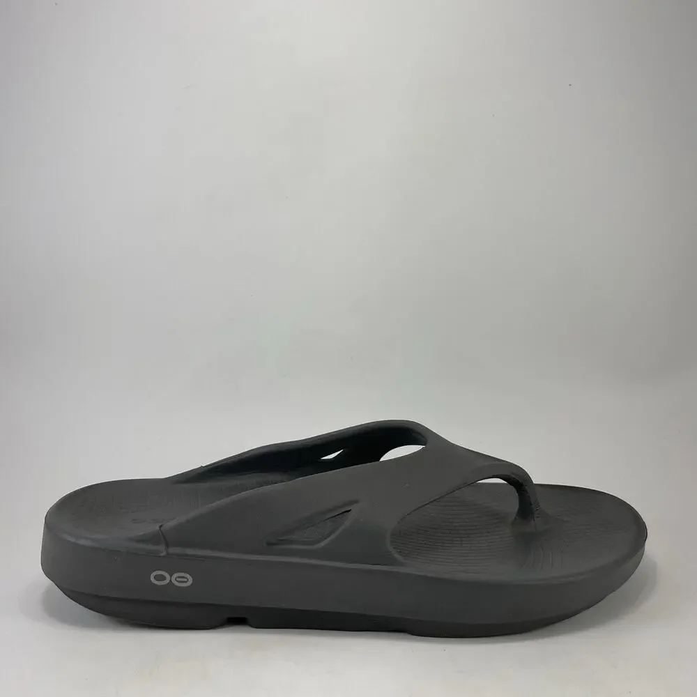 Oofos OOriginal Mens Size 10 Gray Recovery Flip Flops Sandals Sport Men